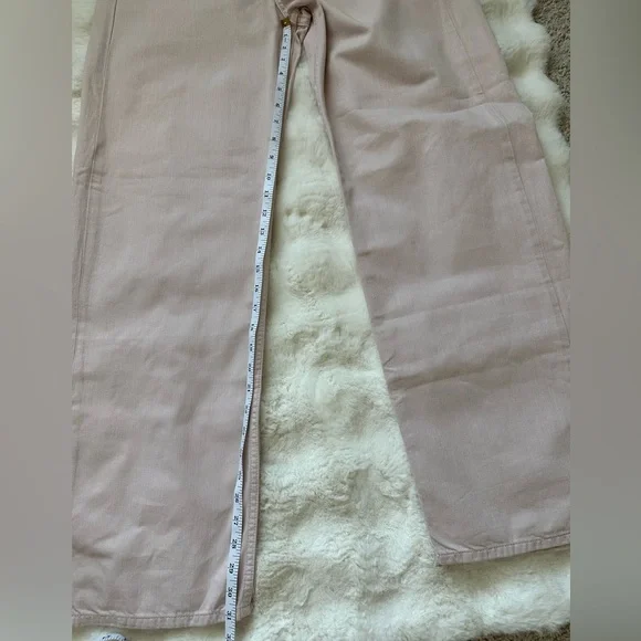Rag & Bone New York Blush Pink Mid-Rise Wide Leg Button Fly Jeans- size 28. - Picture 11 of 11
